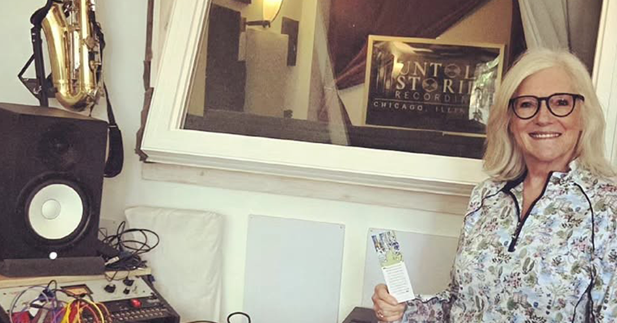 Author Recording Audio In Chicago Recording Studio