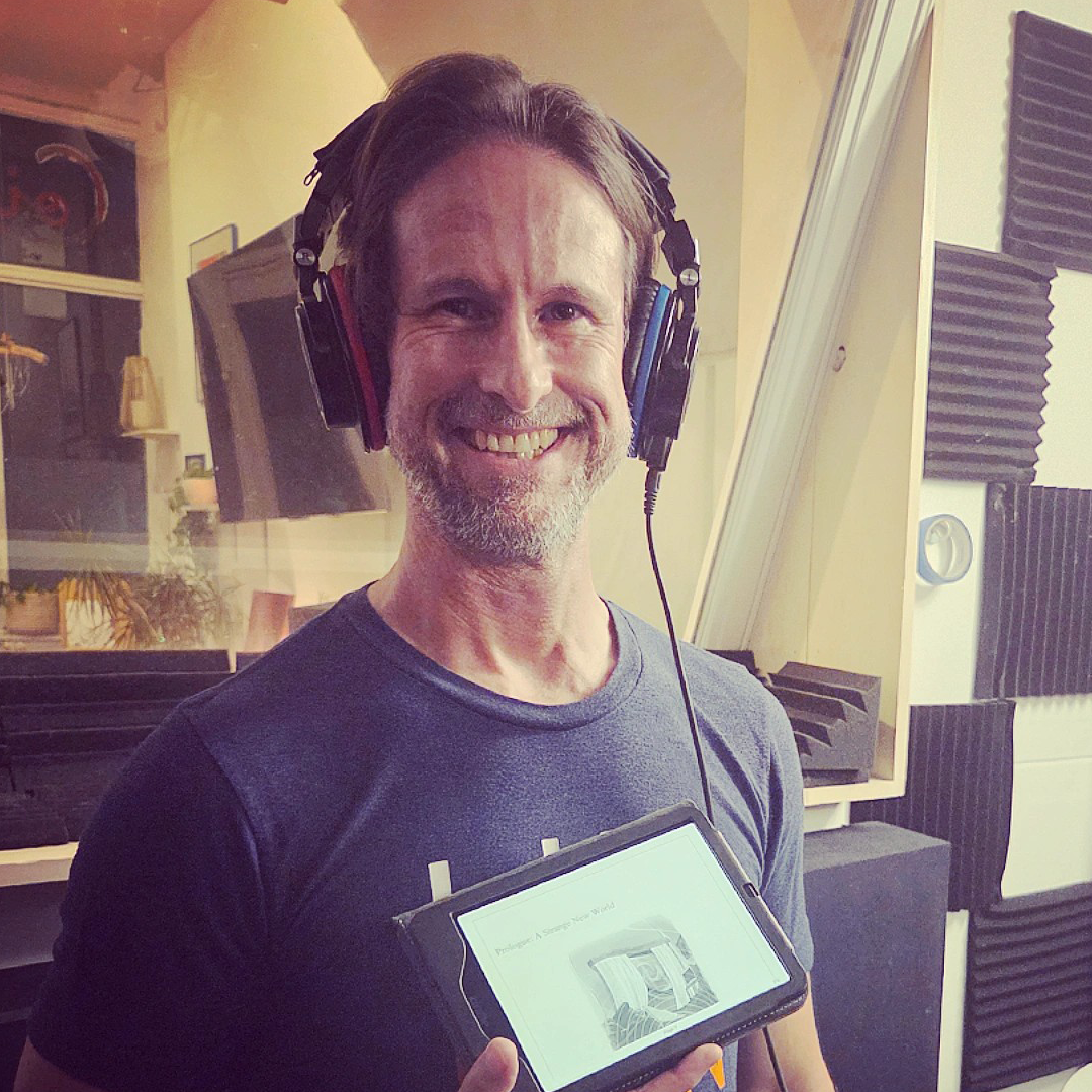 Man Recording His Audiobook In Chicago Recording Studio copy