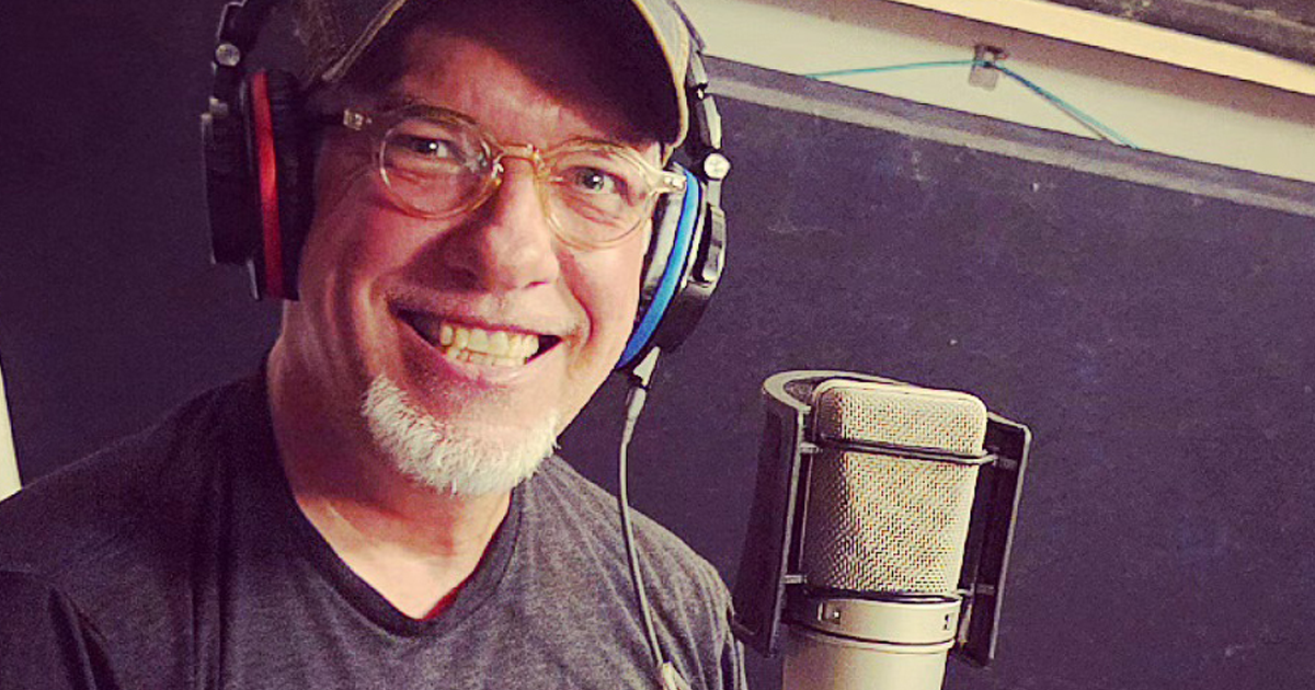 Man Recording His Audiobook In Chicago Recording Studio