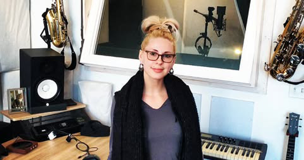 Narrator Recording Her Audiobook In Chicago Recording Studio
