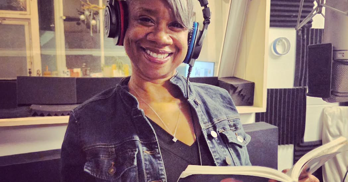 Woman Recording Her Audiobook In Chicago Recording Studio
